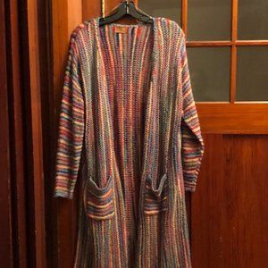 Gorgeous striped long sweater of many colors